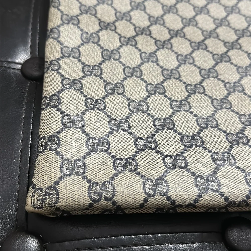 Gucci Beige and Blue Bag with Red Stripe